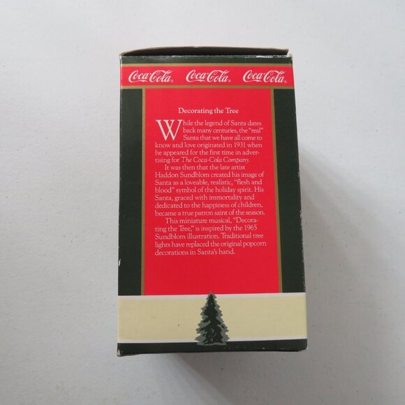 Christmas Vintage Coca-Cola Musical Collection Santa Decorating The Tree WORKS - Picture 12 of 15